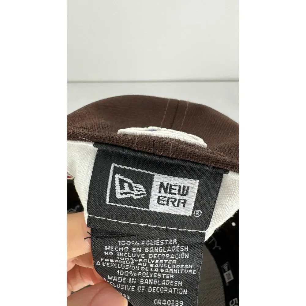 New Era X Billion Creation Mens 59FIFTY San Diego Padres Fitted Hat Brown 7 5/8
